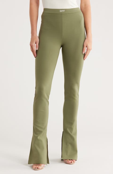 Sleek Split Cuff Flare Leggings