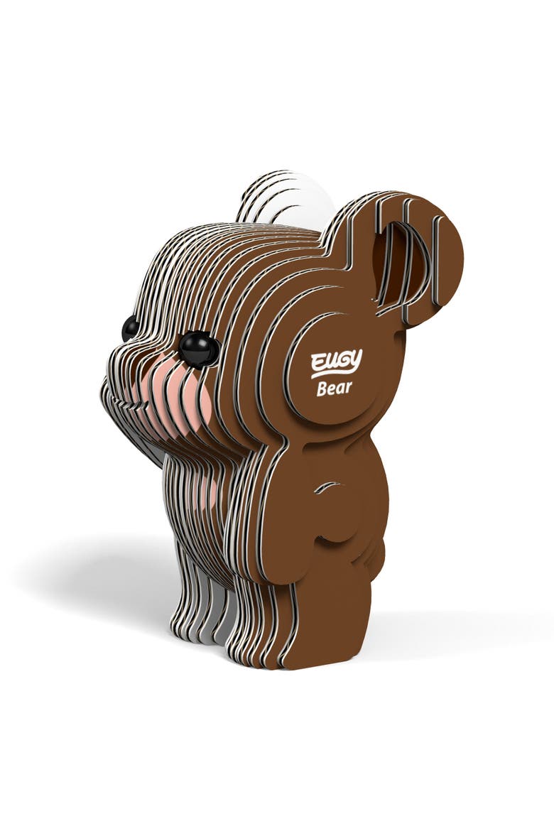 Bear 3D Puzzle, Alternate, color, No Color