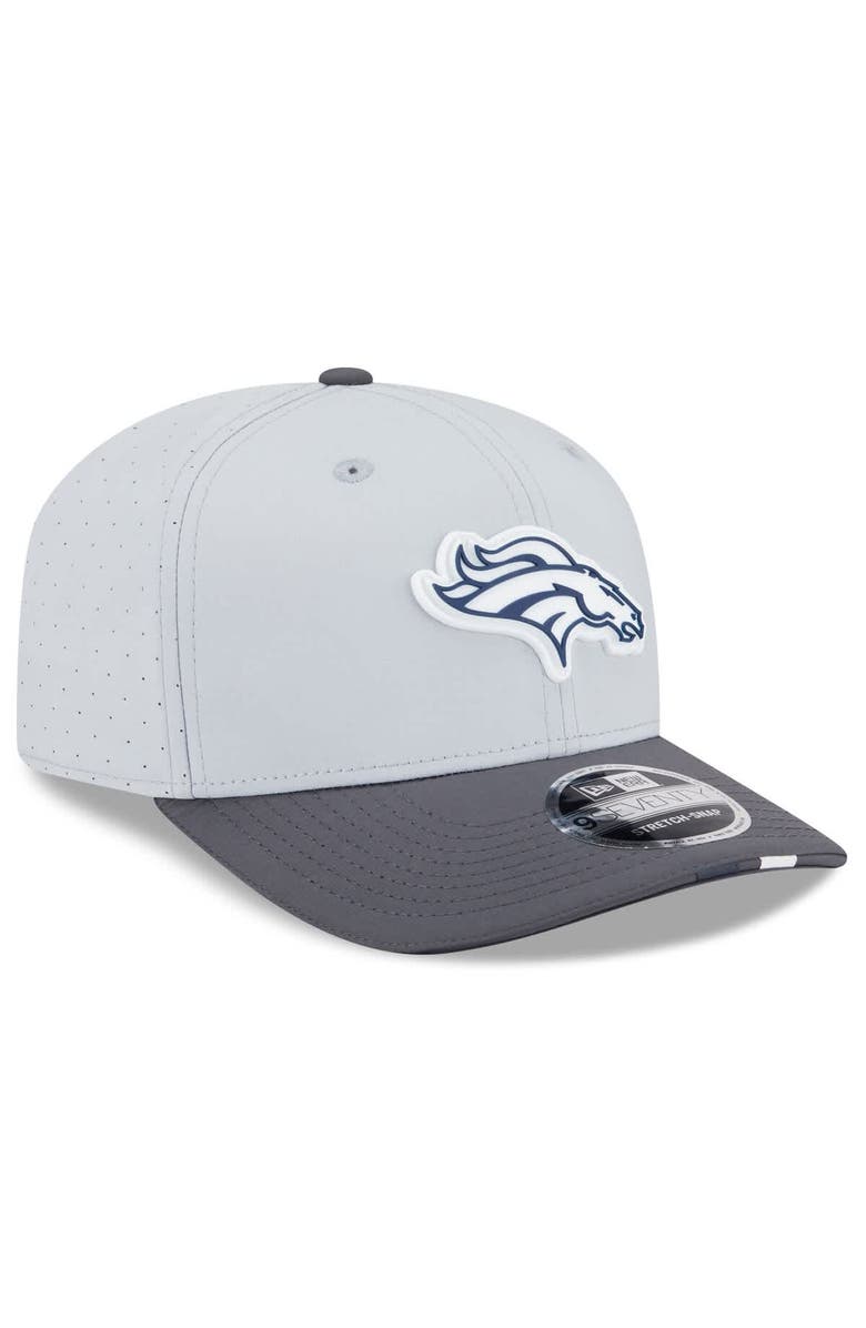 New Era Men's New Era  Gray/Graphite Denver Broncos 2025 NFL Training Camp 9SEVENTY Adjustable Hat, Alternate, color, 