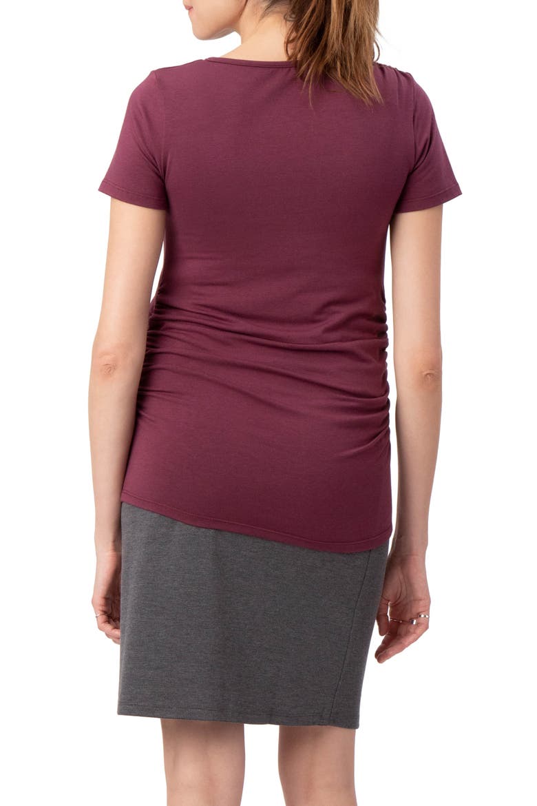 Gramercy Maternity/Nursing Top, Alternate, color, WINE