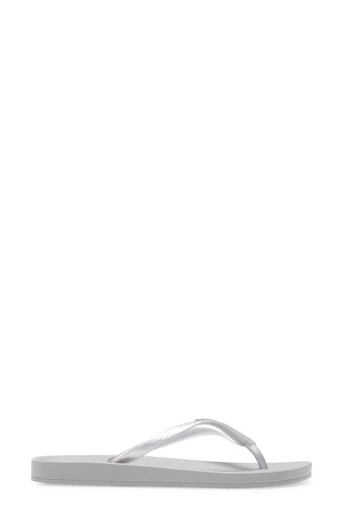Ipanema 'ana' Flip Flop In Grey/silver