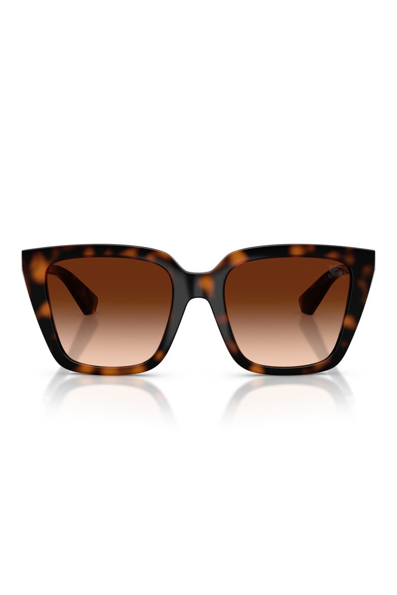 52mm Square Sunglasses, Main, color, DARK HAVANA / BROWN GRADIENT
