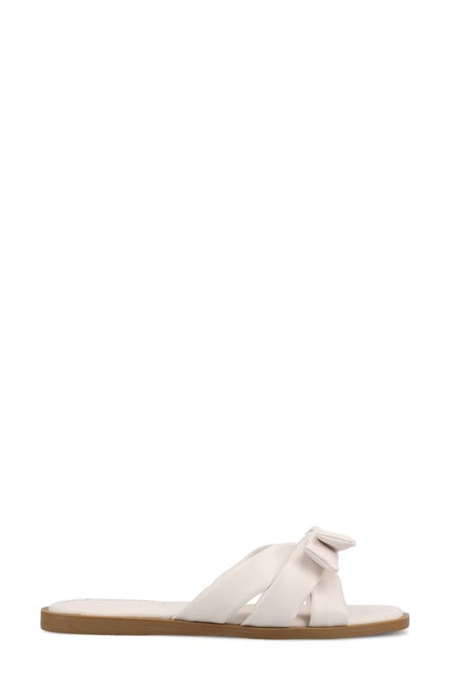 JOURNEE COLLECTION JOURNEE COLLECTION PRYLIN BOW SLIDE SANDAL 