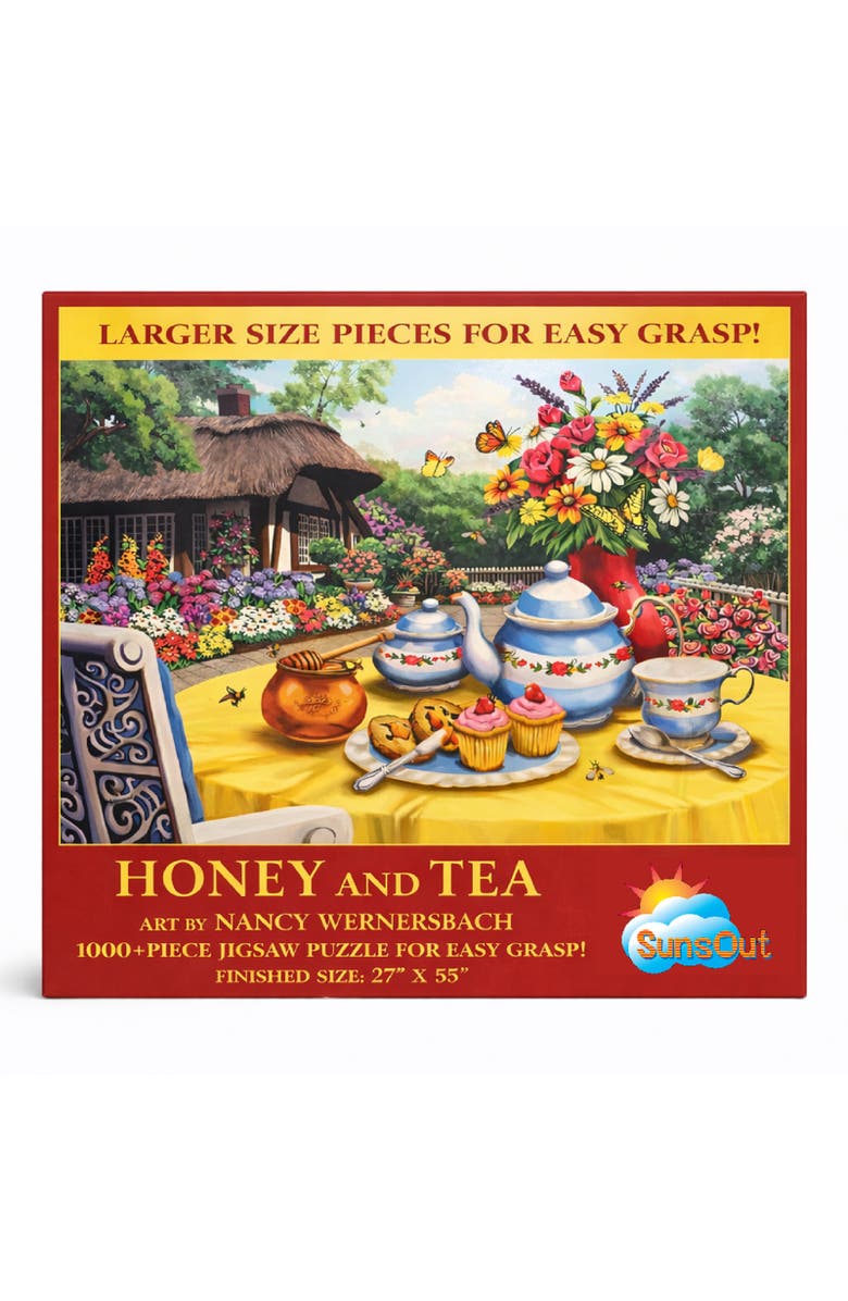 Sunsout Honey and  Tea 1000 piece Jigsaw Puzzle for Adults Large Pieces, Alternate, color, Multicolor