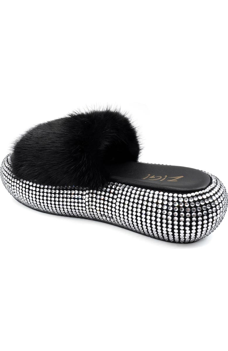ZIGI Luxx Faux Fur Platform Sandal, Alternate, color,