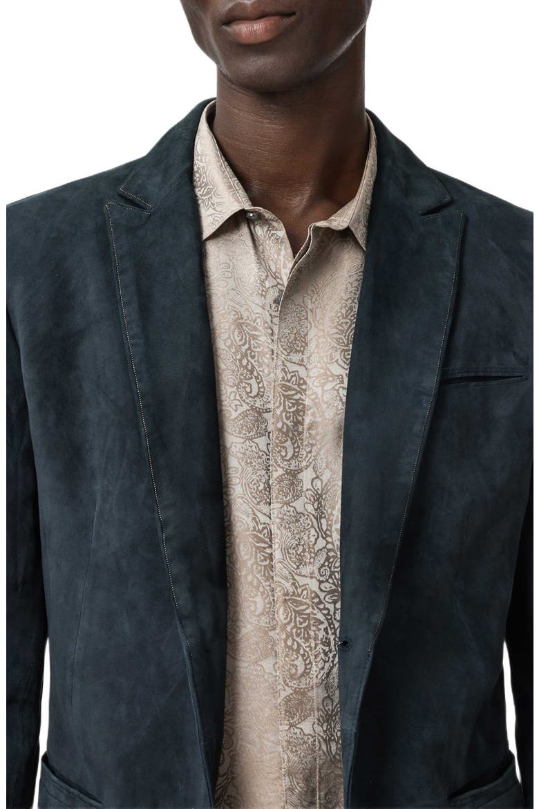 Bartow Suede Suit Jacket, Alternate, color, MIDNIGHT