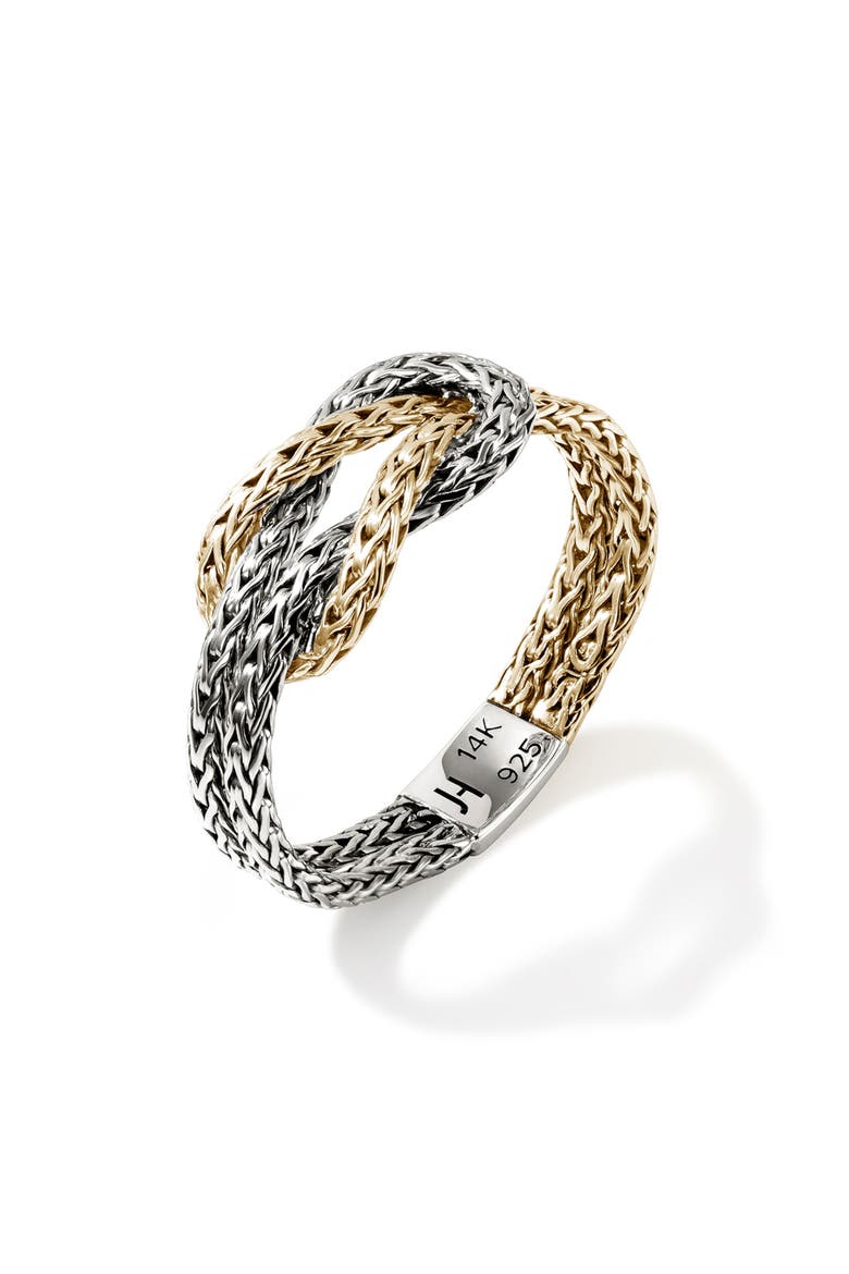 Love Knot Ring, 3.6mm, Alternate, color, SILVER/GOLD