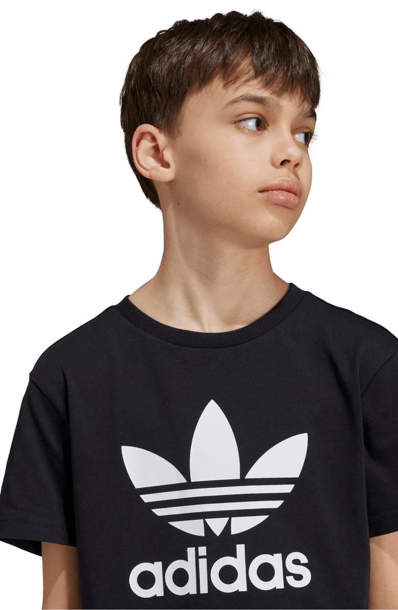 adidas Kids' Trefoil Cotton Graphic T-Shirt, Alternate, color, 