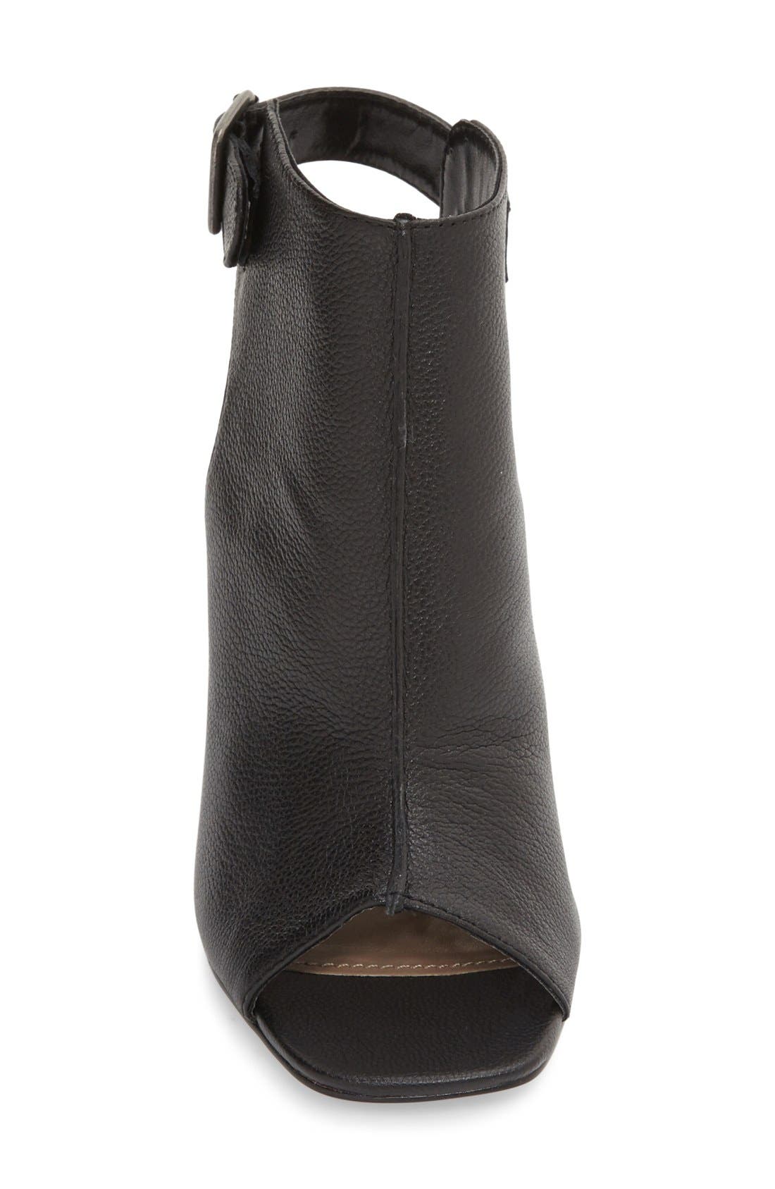 'Slinng' Sandal, Alternate, color, BLACK LEATHER