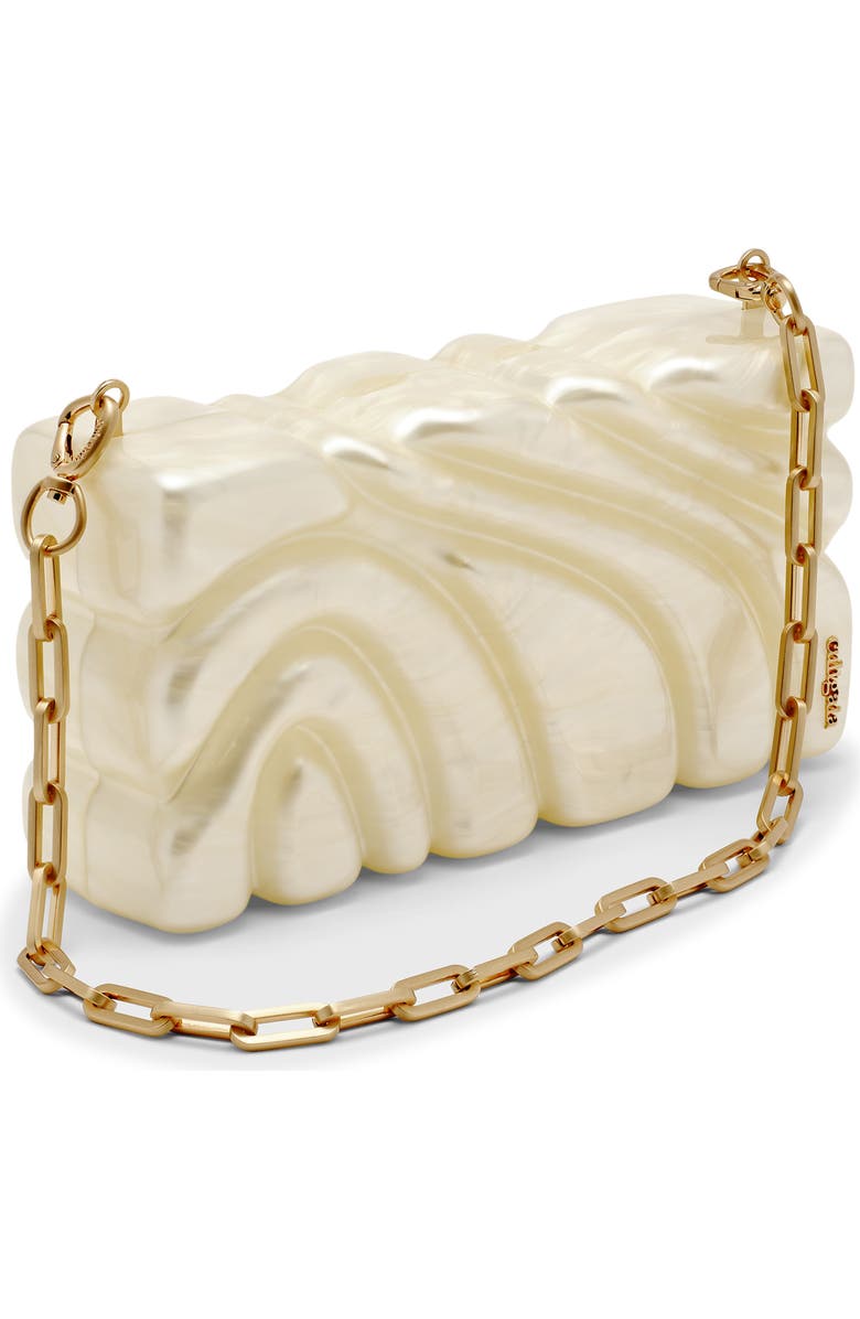 Cult Gaia Aura Box Clutch, Alternate, color, Ivory