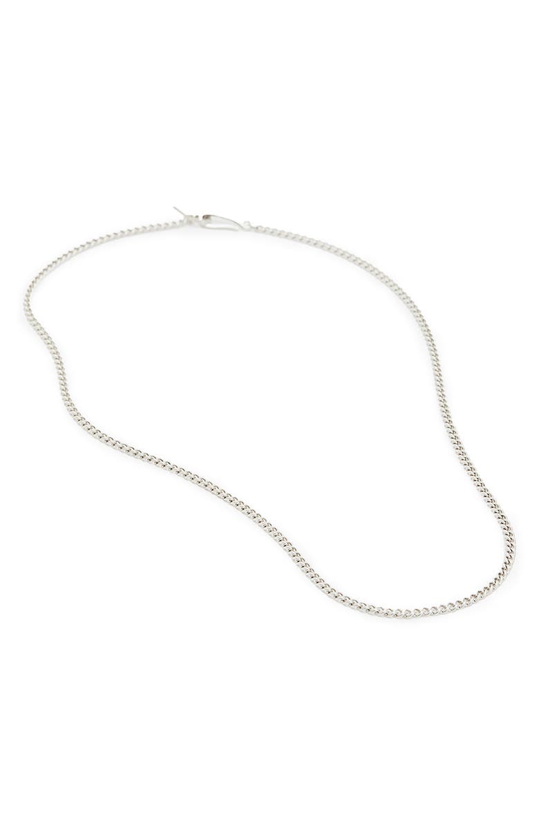 AllSaints Men's Curb Chain Necklace, Alternate, color, Warm Silver