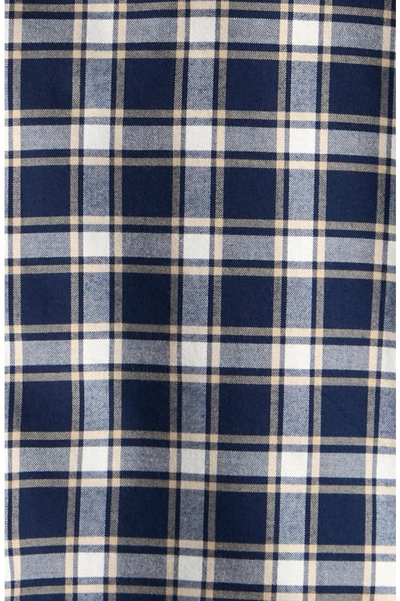 Kids' Bailes Plaid Button-Up Shirt, Alternate, color, NAVY BLUE