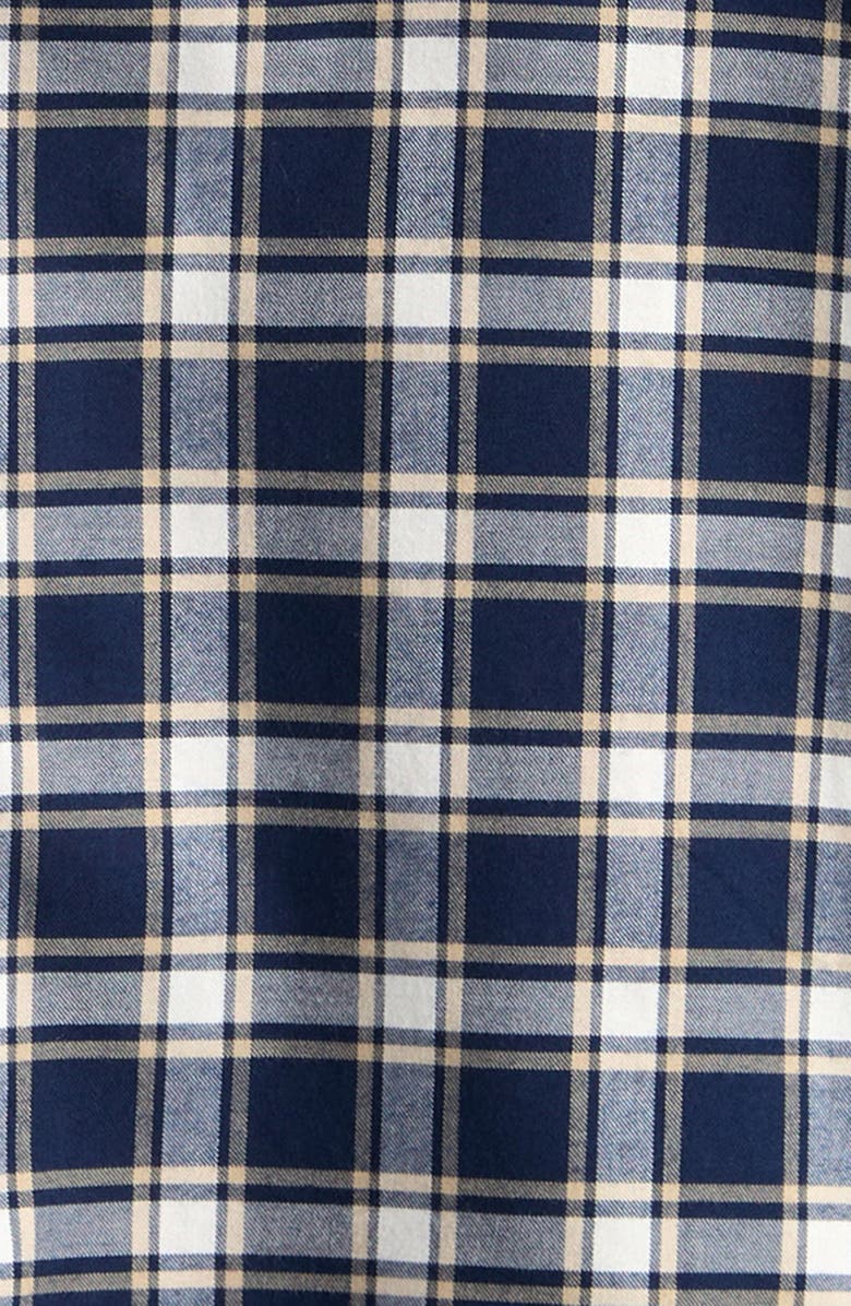 Reiss Kids' Bailes Plaid Button-Up Shirt, Alternate, color, Navy Blue