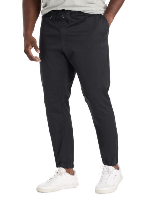 True Nation By Dxl Big & Tall All-day Slim Fit Joggers In Black