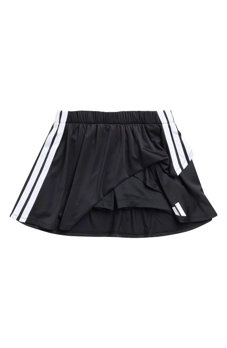 adidas Kids' Faux Wrap Skort, Alternate, color, Black