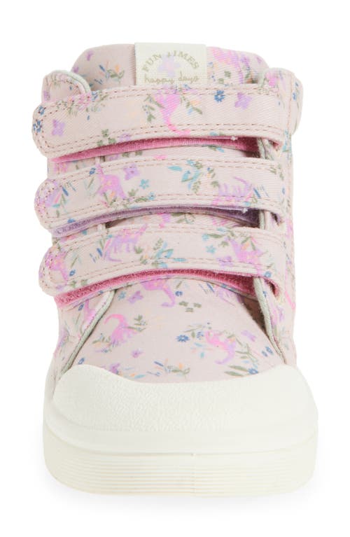 Next Kids' Floral Dino High Top Sneaker In Multi
