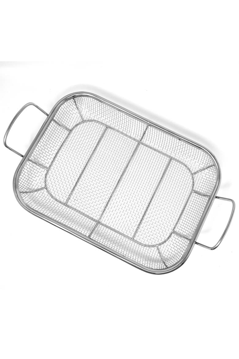 Stainless Steel Grilling Basket, Alternate, color, Silver