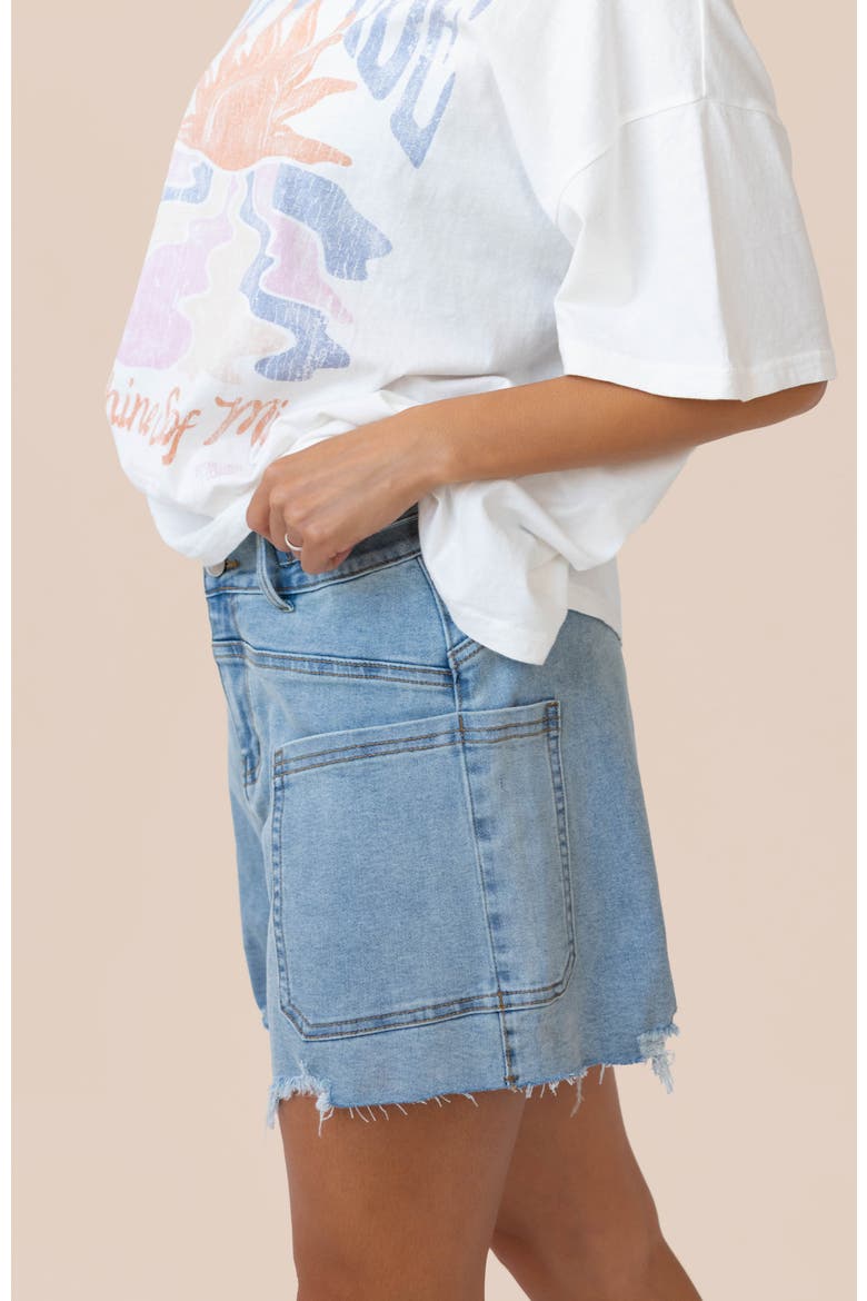 Denim Short, Alternate, color, Denim Wash