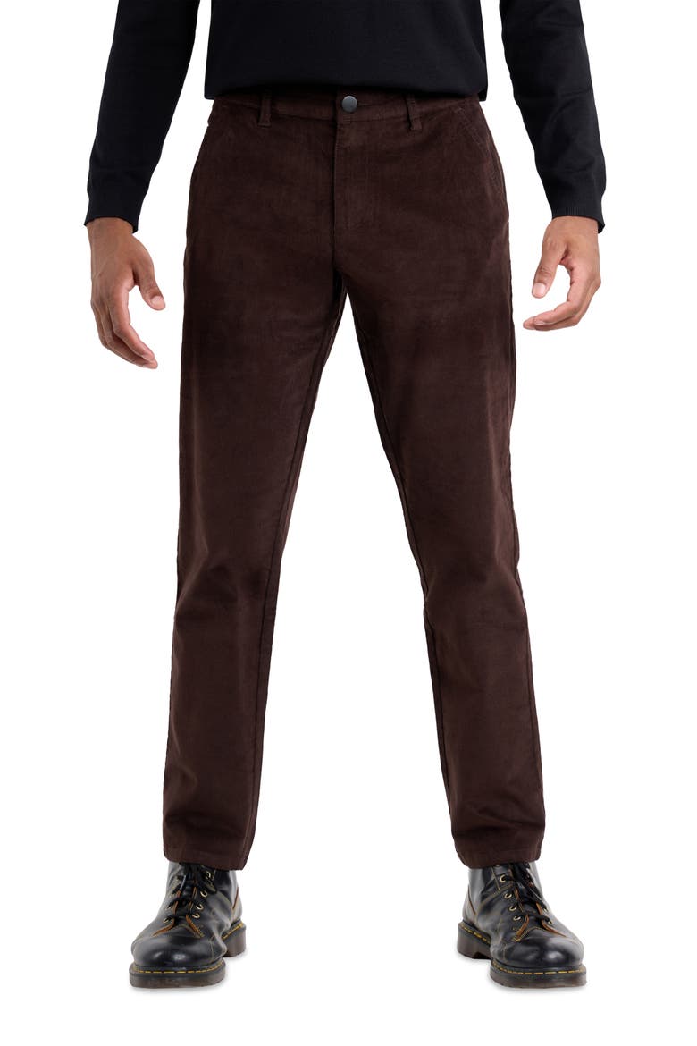Slim Fit Five-Pocket Corduroy Pants, Main, color, CHOCOLATE