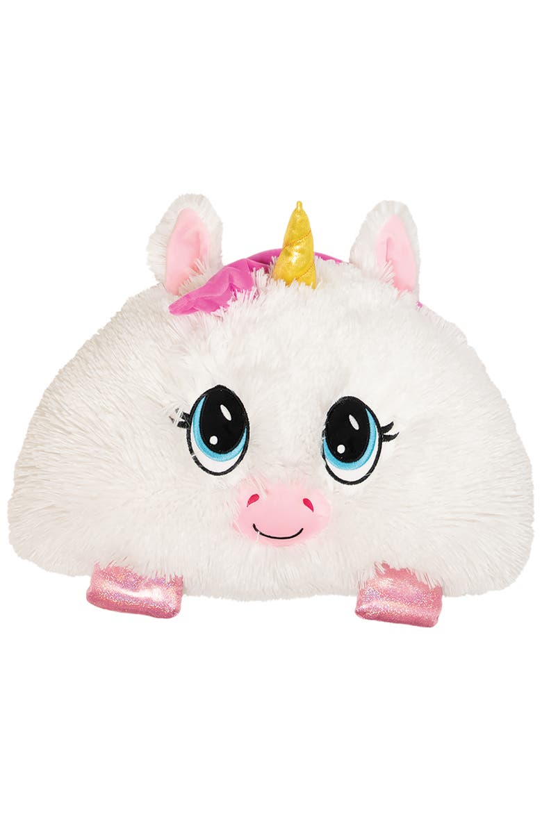 Happy Nappers FluffALuff Unicorn Plush & Pillowcase 2 In 1 Soft Toy Cover, Alternate, color, Multicolored