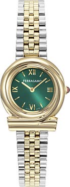 FERRAGAMO Gancini Twisted Bracelet Watch, 28mm