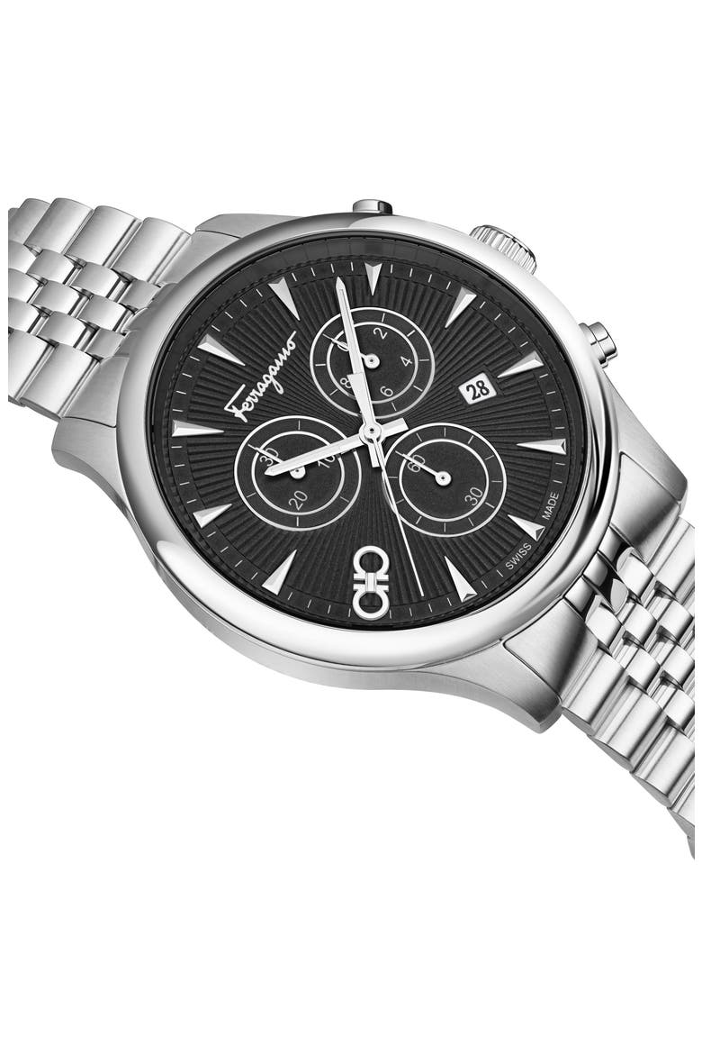 Duo Chronograph Bracelet Watch, 42mm, Alternate, color, STAINLESS STEEL