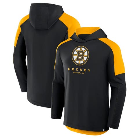 Men's Fanatics Black Boston Bruins Meta Game Transitional Pullover Hoodie