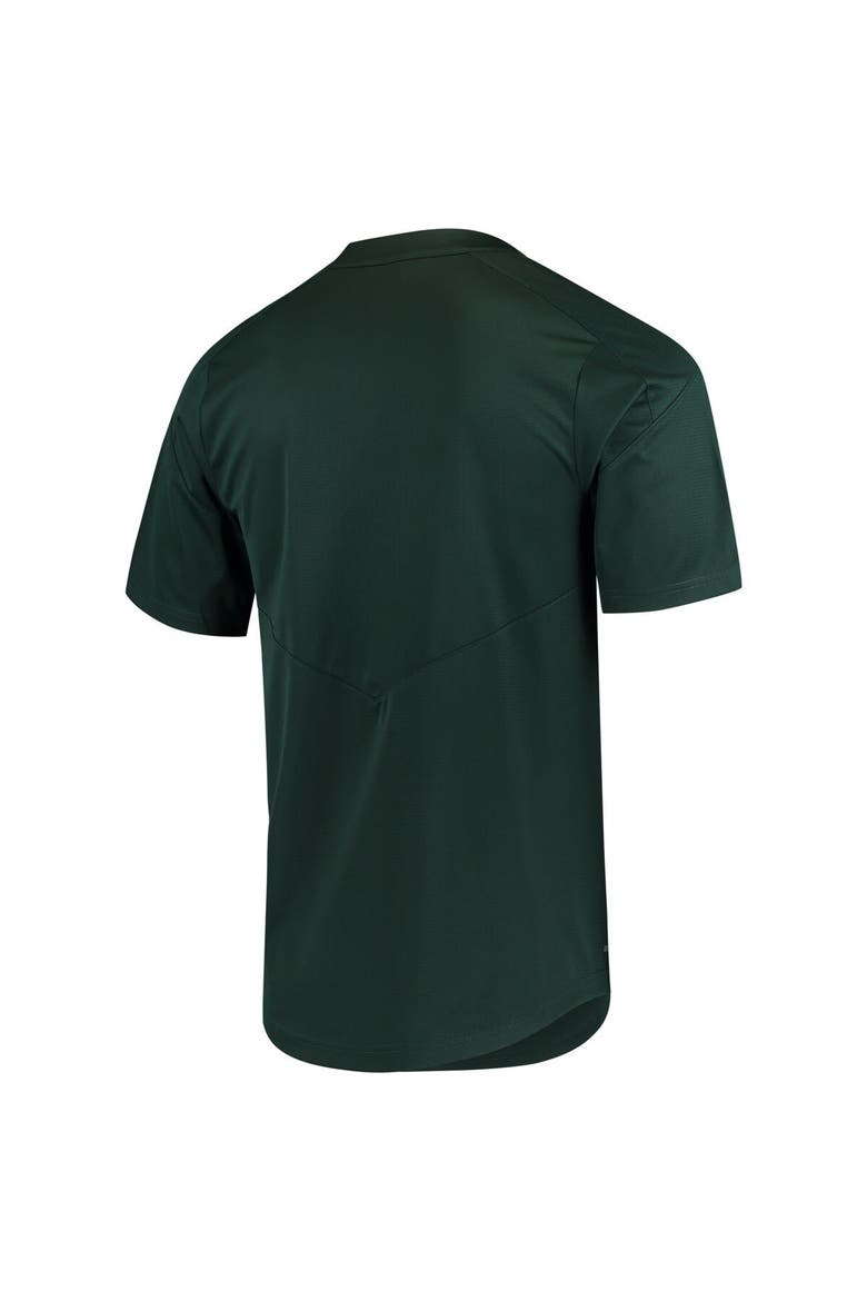 Men's Nike Green Michigan State Spartans Vapor Untouchable Elite Full-Button Replica Baseball Jersey, Alternate, color, Green