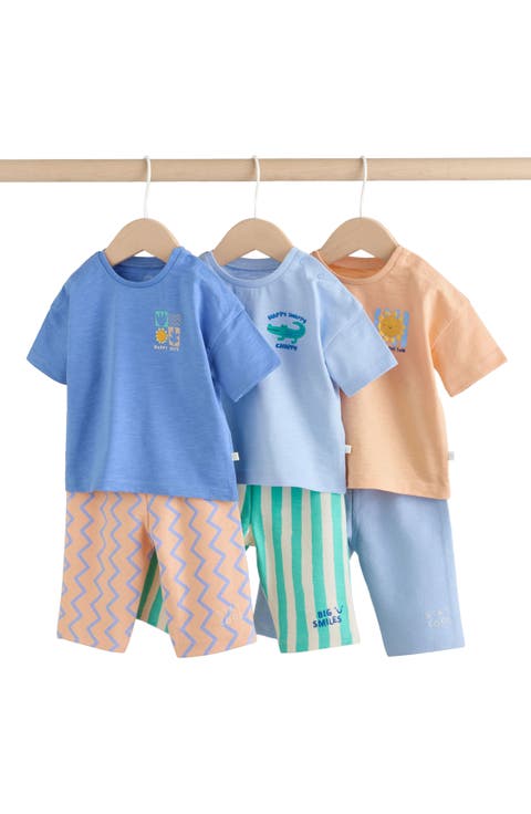Cotton T-Shirts & Shorts Assorted 6-Pack (Baby)