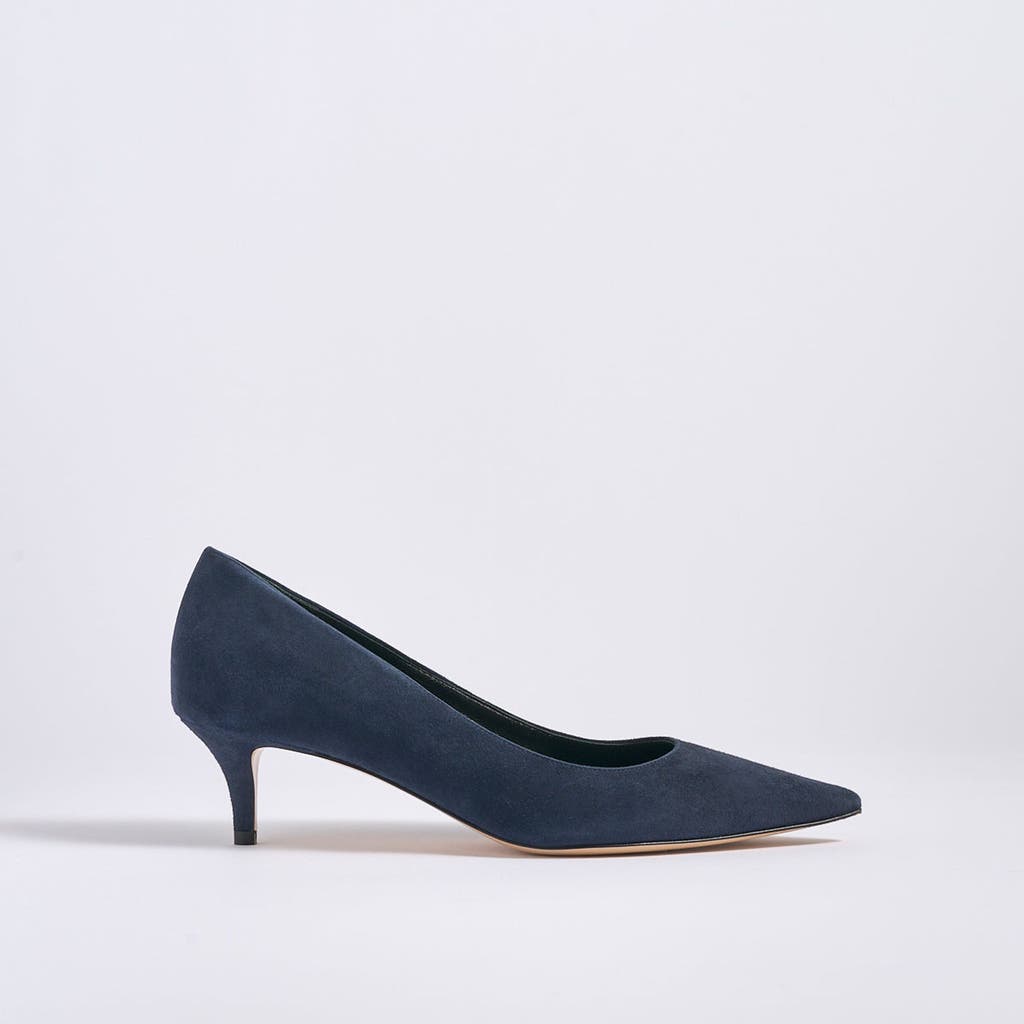 MARION PARKE Classic Pump 45 Suede in Navy  product