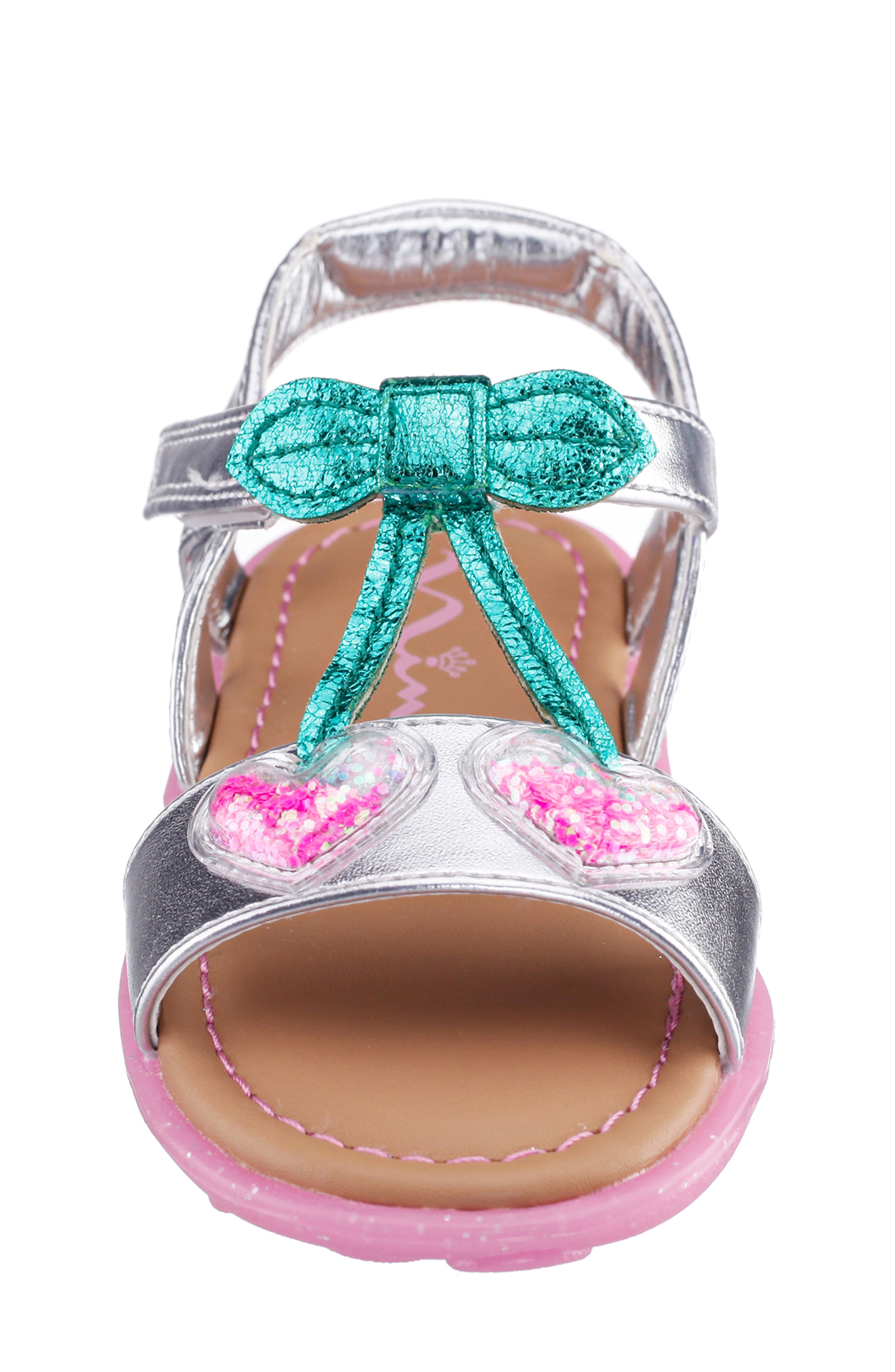 Nina Kids' Aeden Slingback Sandal, Alternate, color, Silver Metallic