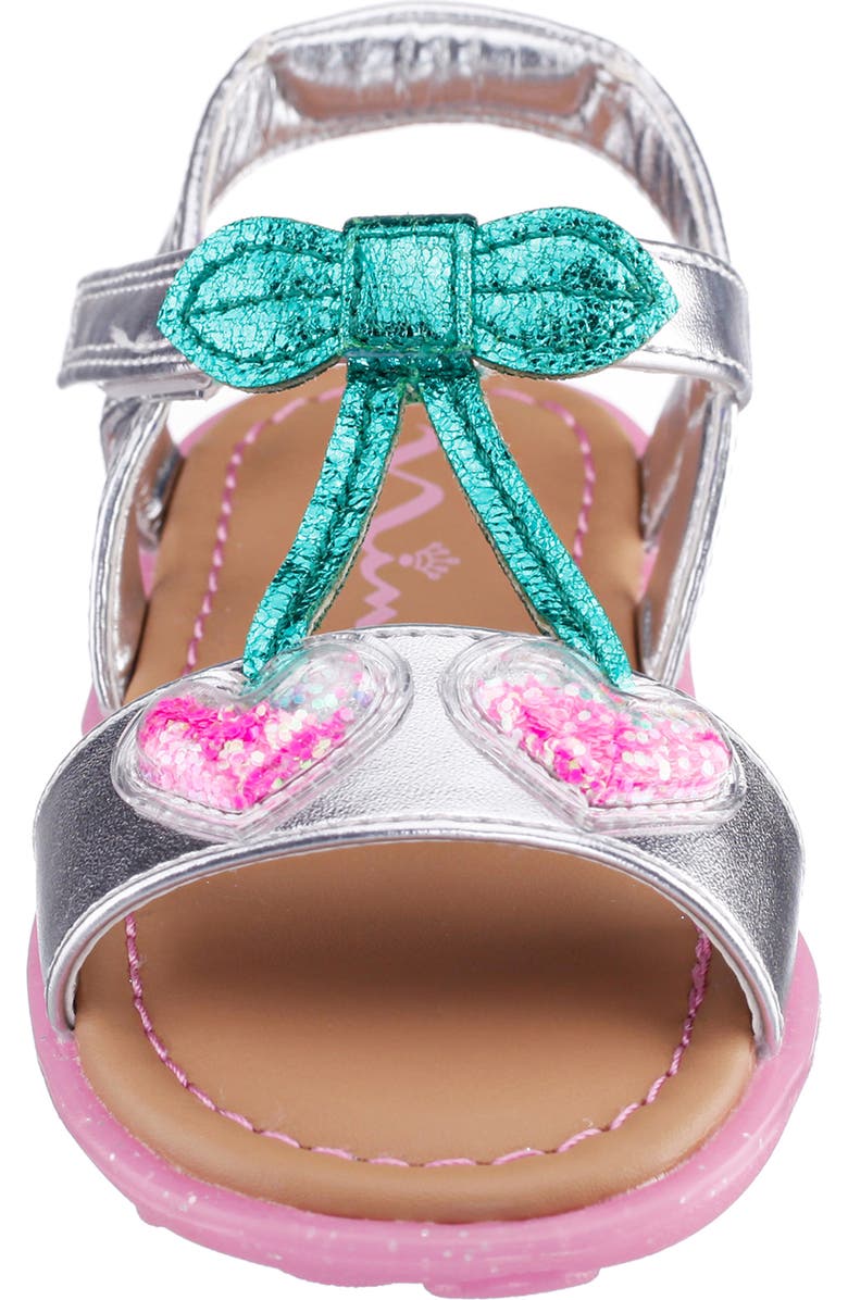 Nina Kids' Aeden Slingback Sandal, Alternate, color, Silver Metallic