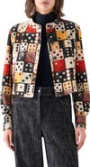 Akris punto Dice Print Stretch Corduroy Jacket