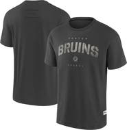 FANATICS Men's Fanatics Charcoal Boston Bruins Elements Weathered Tonal Future Ground T-Shirt