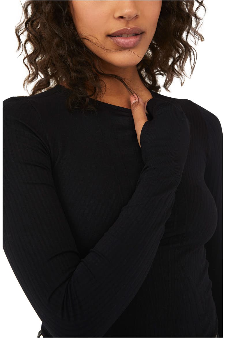 Take a Shelfie Seamless Bodysuit, Alternate, color, BLACK