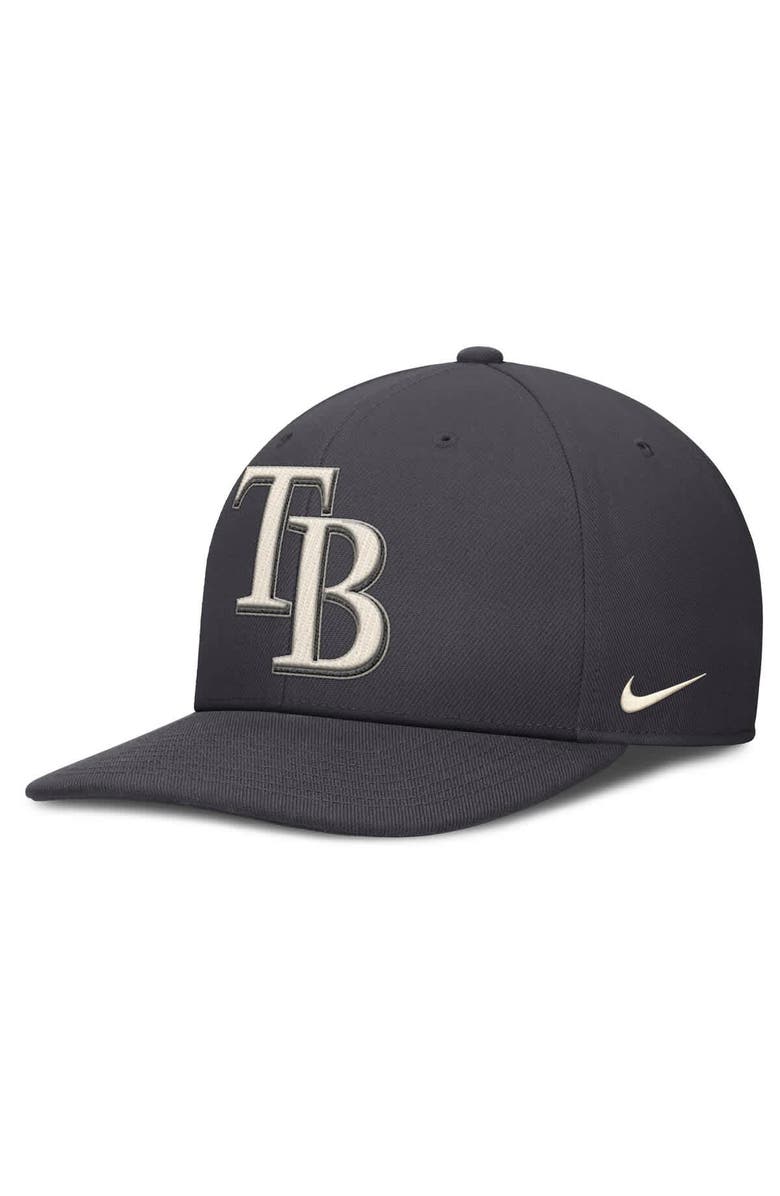 Nike Men's Nike Anthracite Tampa Bay Rays Statement Pro Snapback Hat, Alternate, color, Anthracite