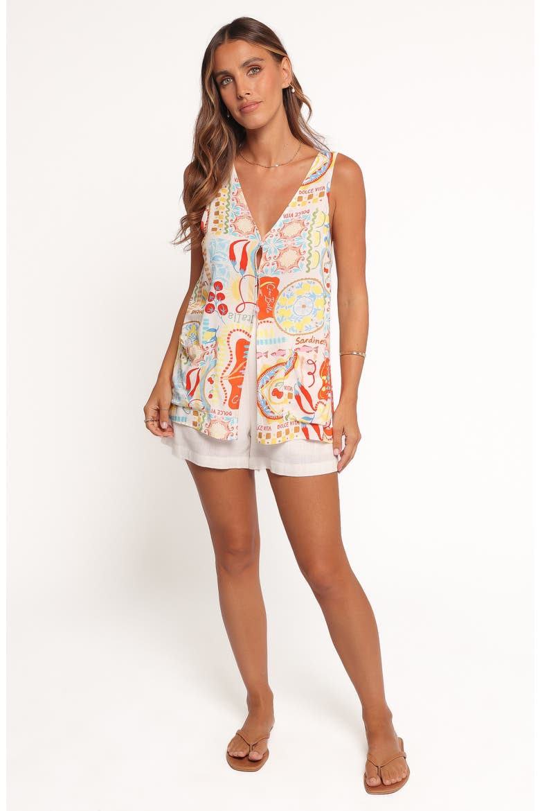 Ariala Cucina Print Sleeveless Tunic, Alternate, color, AELIA