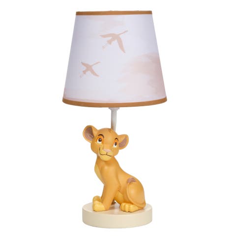 Disney Baby Lion King Safari Custom Hand-Painted Lamp with Shade