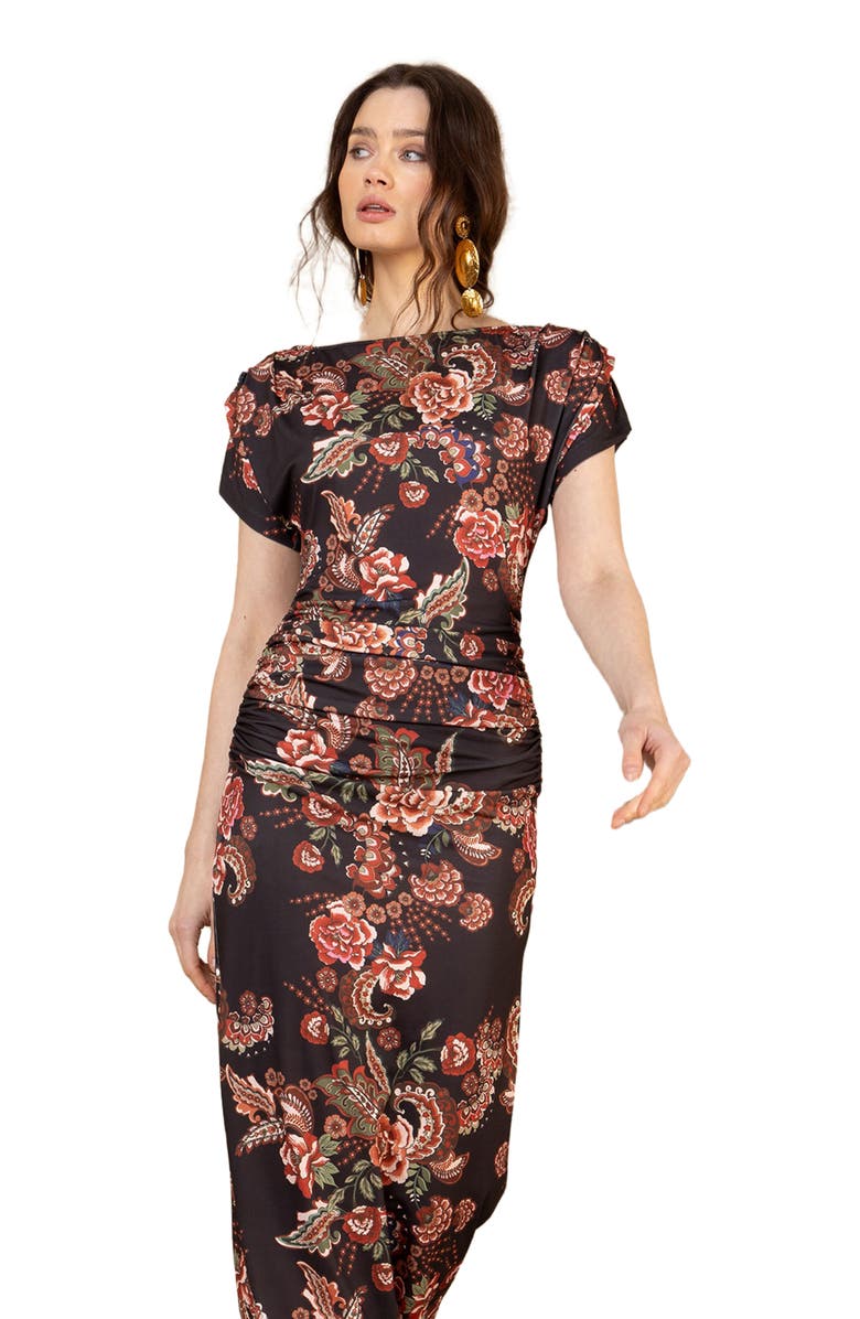 Hale Bob Iliana Jersey Dress, Alternate, color, Black