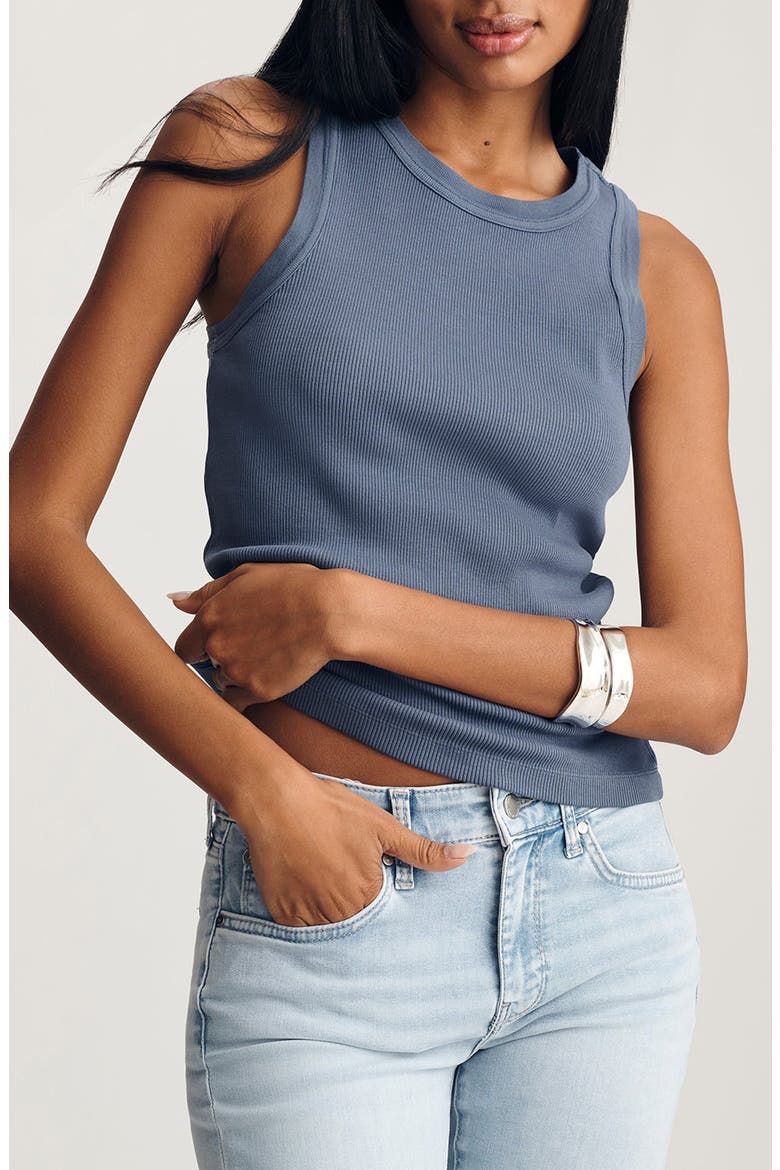 Crewneck Rib Tank, Main, color, BLUE INDIGO