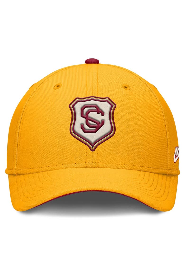 Men's Nike Gold USC Trojans Legacy Rise Performance Flex Hat, Alternate, color, Gold