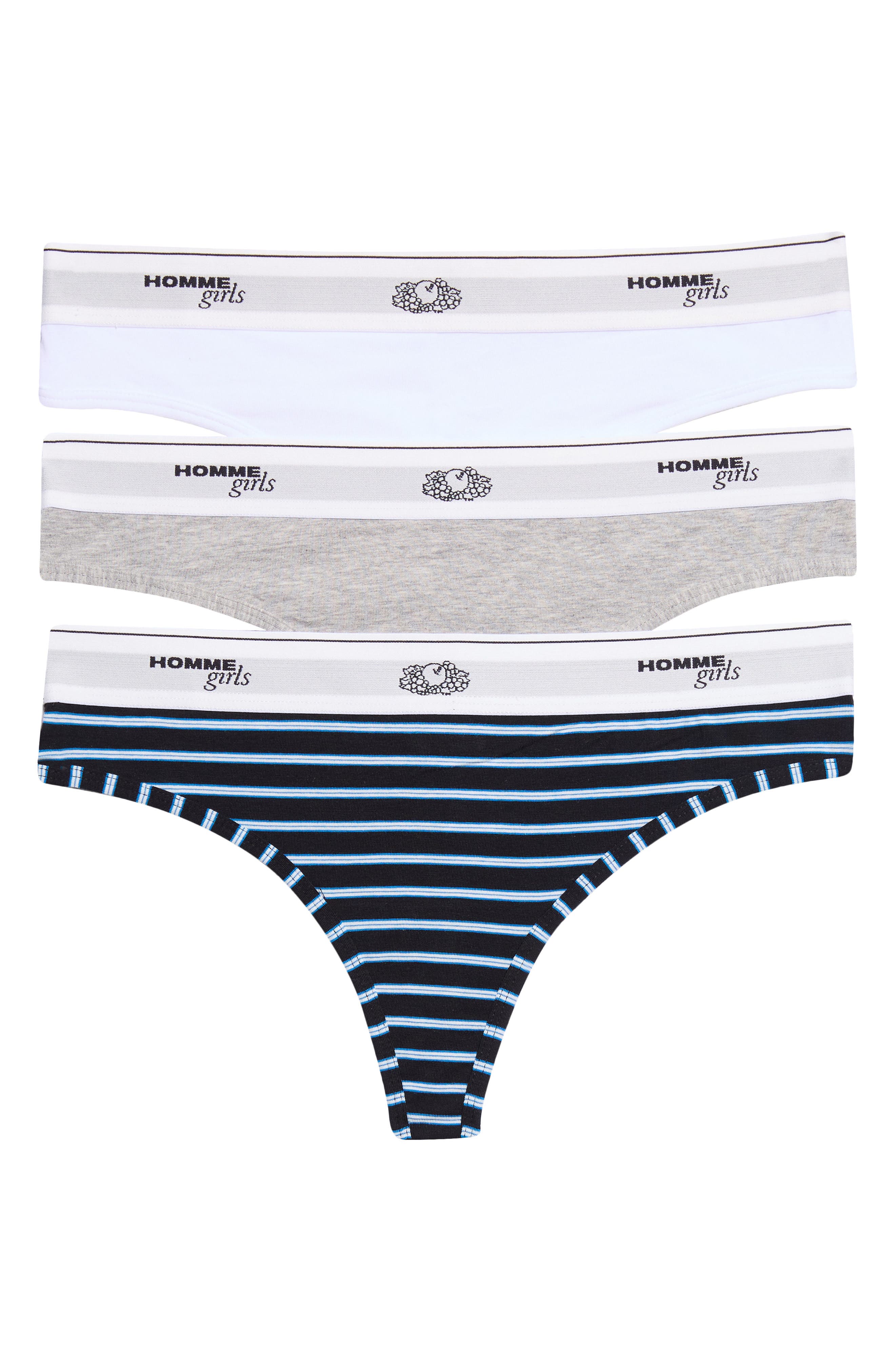 selected STRIPE/ HEATHER GREY/ WHITE