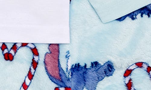 Ame Kids' X Disney® Stitch Holiday Butter Long Pajamas In Blue