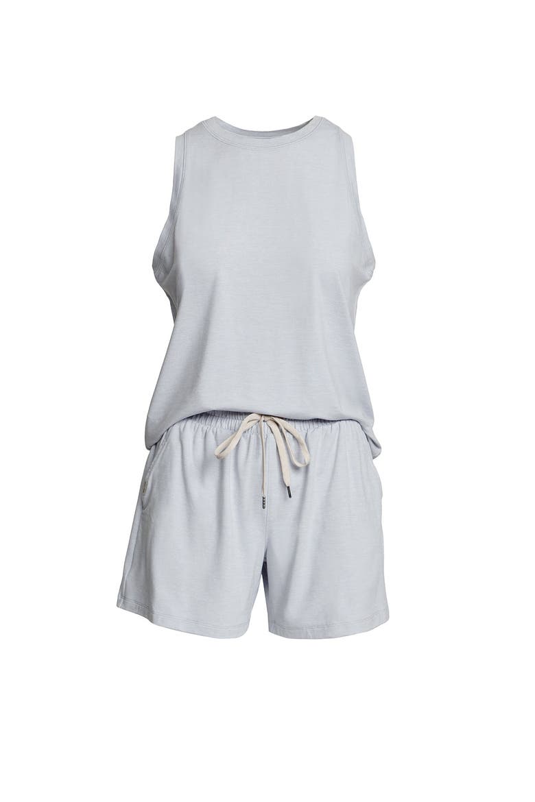 Lightweight Tank and Short Set, Alternate, color, Heather Black