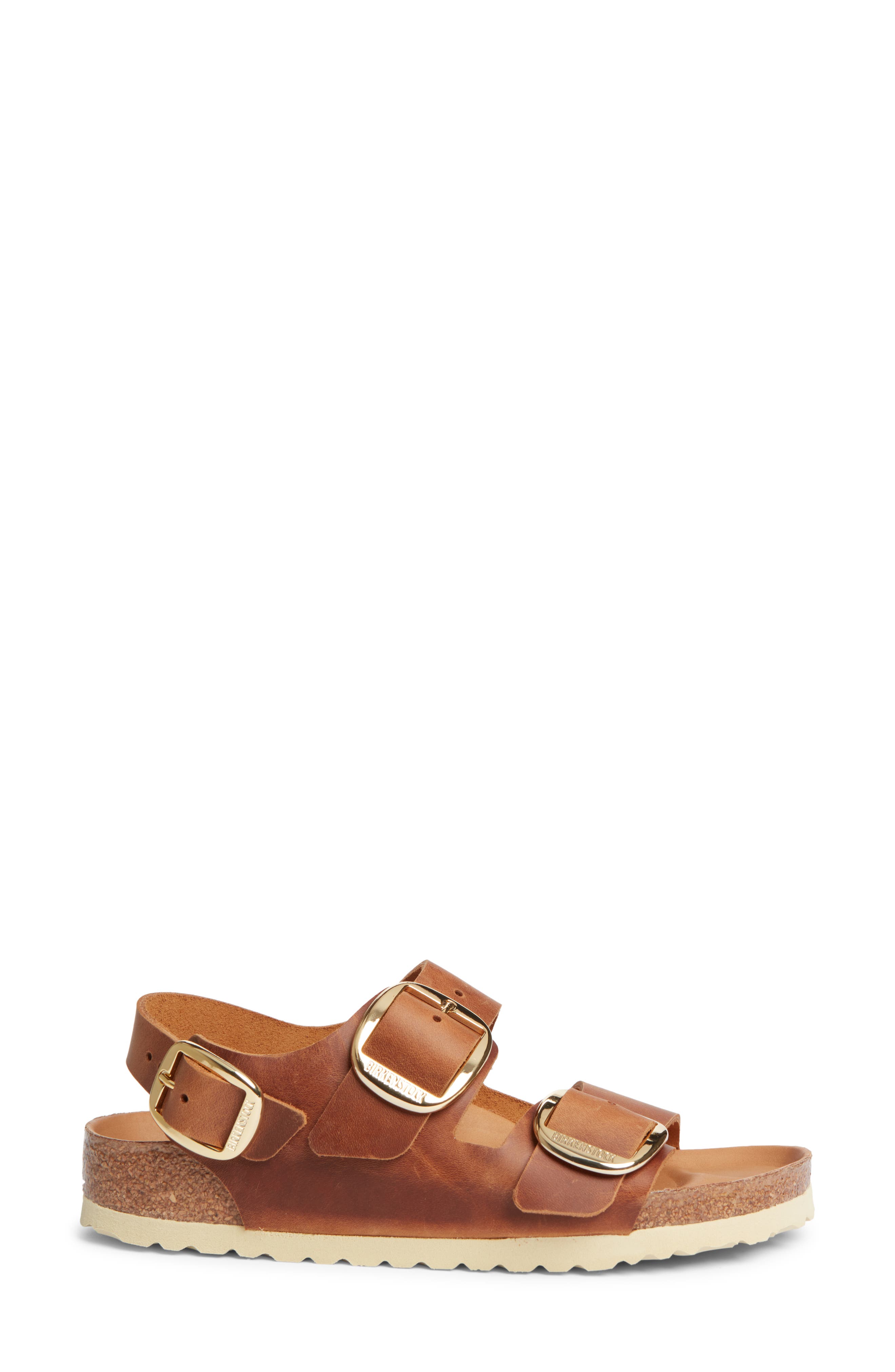 Milano Big Buckle Slingback Sandal - Discontinued, Alternate, color, COGNAC