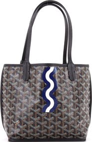 Pre-Owned Goyard Anjou Reversible Tote Printed Coated Canvas Mini
