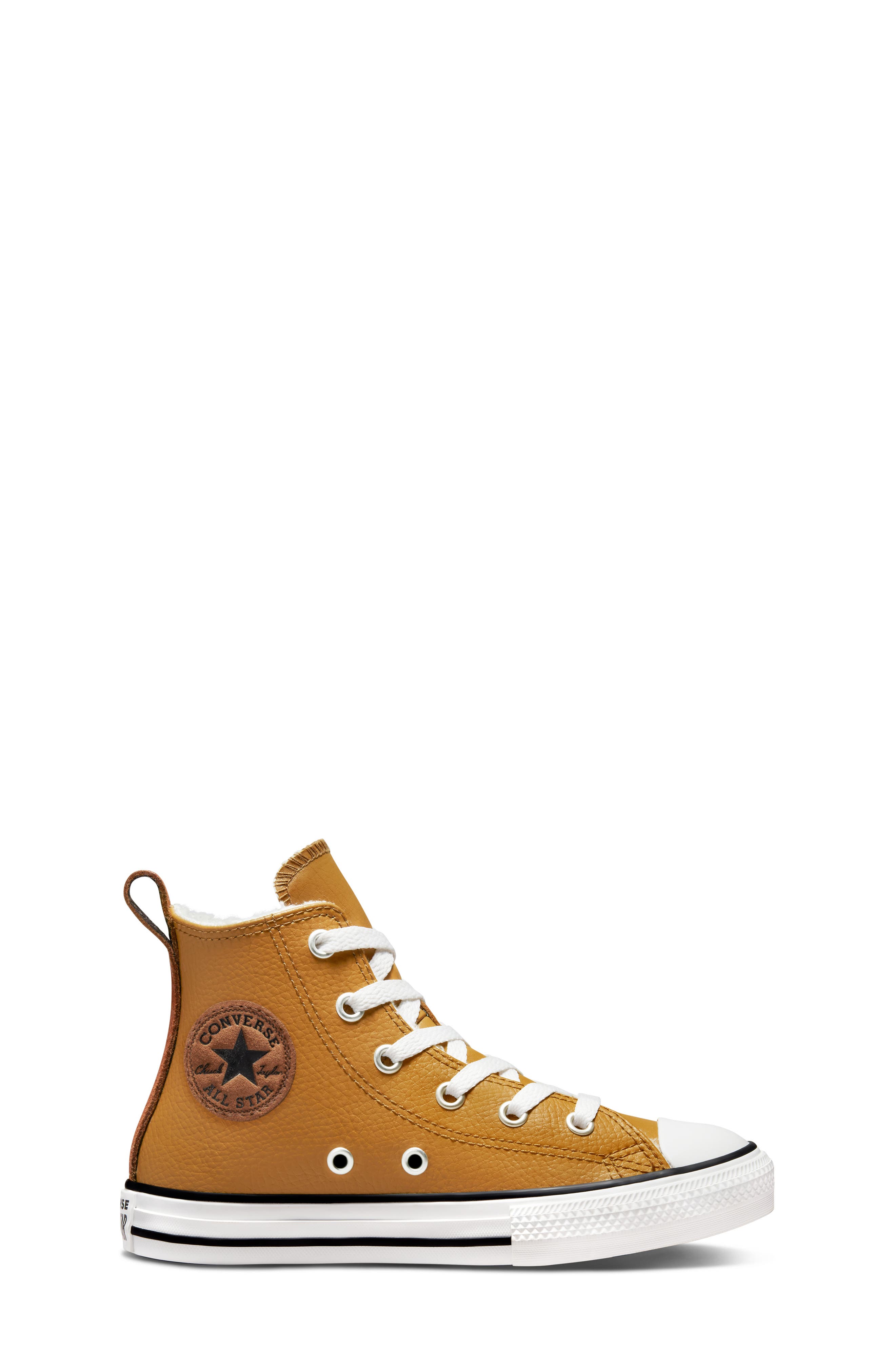 Converse Kids' Chuck Taylor<sup>®</sup> All Star<sup>®</sup> Hi Faux Shearling Sneaker, Alternate, color, 