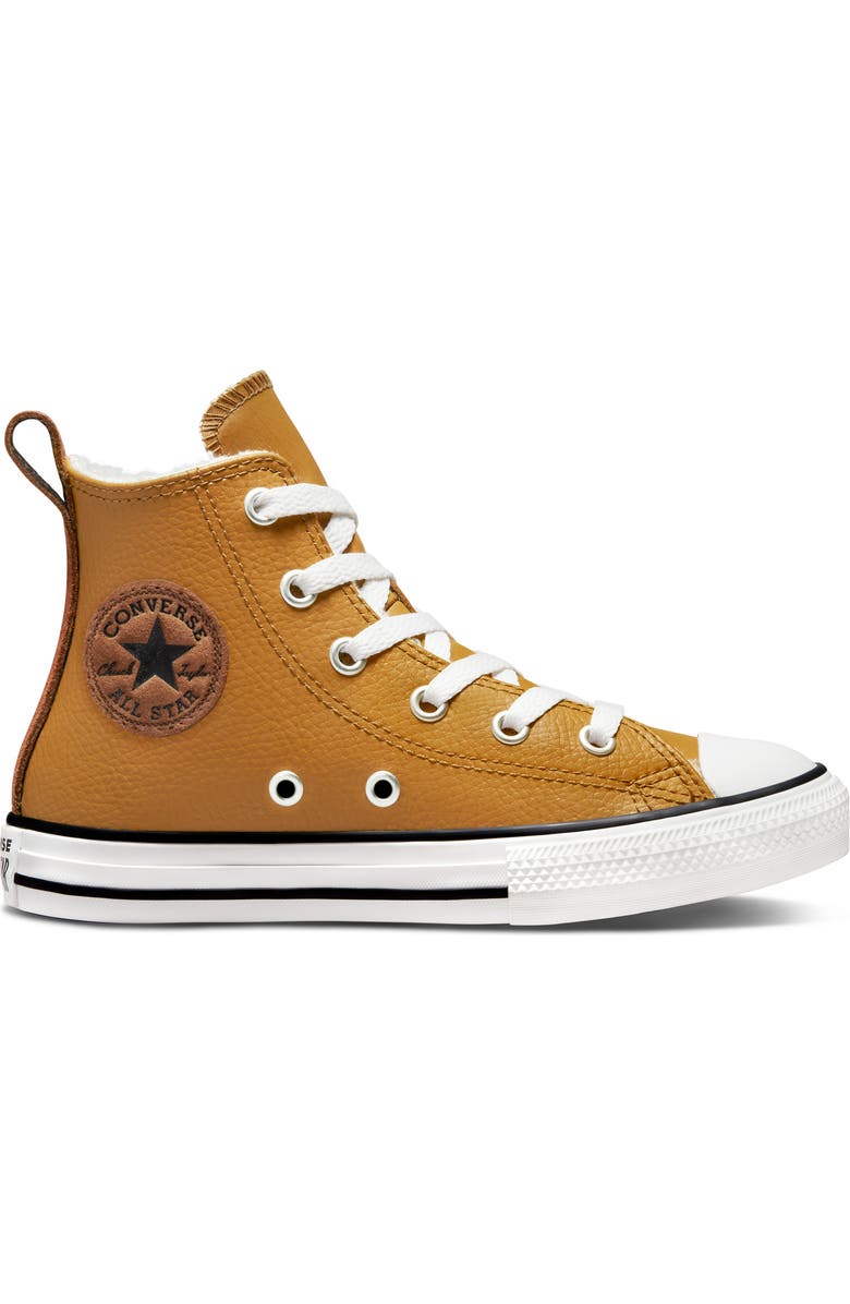 Converse Kids' Chuck Taylor<sup>®</sup> All Star<sup>®</sup> Hi Faux Shearling Sneaker, Alternate, color,