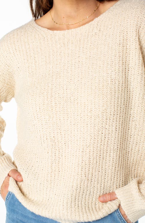 Roxy Bombay Cutout Sweater In Parchment