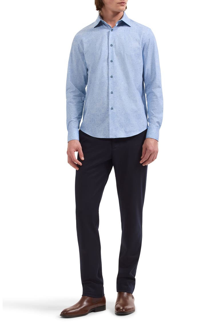 James OoohCotton® Floral Button-Up Shirt, Alternate, color, AIR BLUE